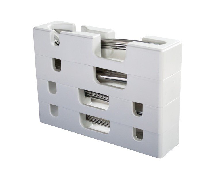 Purvario cutlery tray 4-pcs., stackable, plastic, white