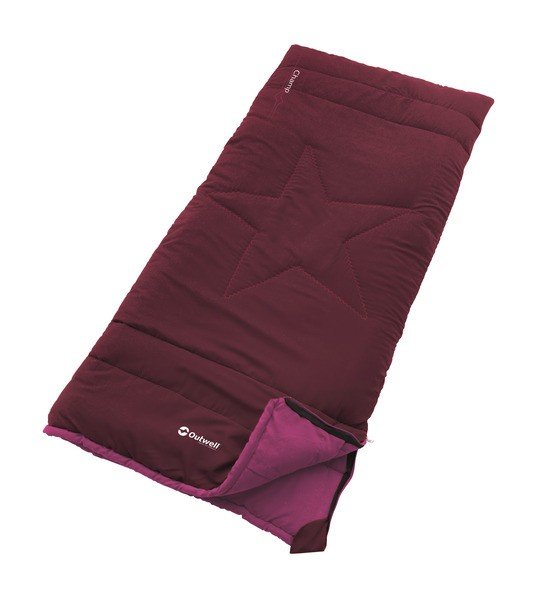 Kids Sleeping Bag CHAMP, Deep Red 150x70 cm