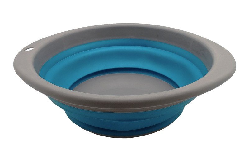 Foldable bowl Ã?23,5cm H3/10cm, grey/lime