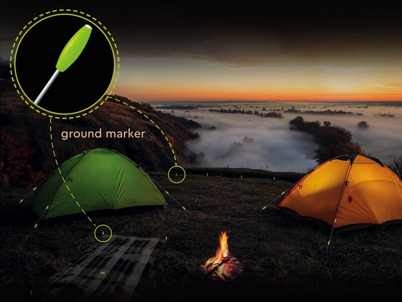 Ropescout floor markers 6 pcs, photoluminescent