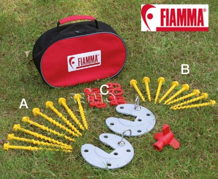 Fiamma Ground Nail System Kit Awning Pegs, 27 pieces