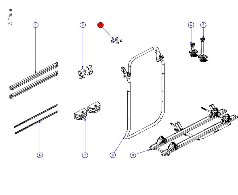 Fixing screws 4er