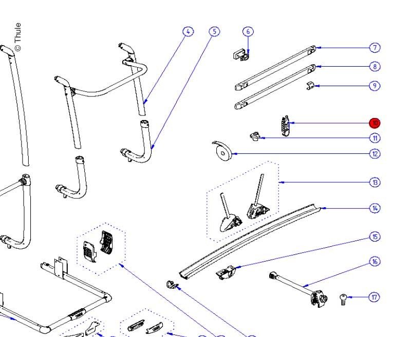 Platform bracket 2 pcs