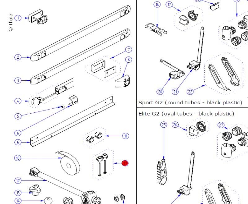 Bolt 90MM+ Knob high 2pcs