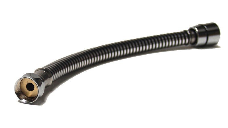 Shower hose 1,6m 1/2 x 1/2 metal effect