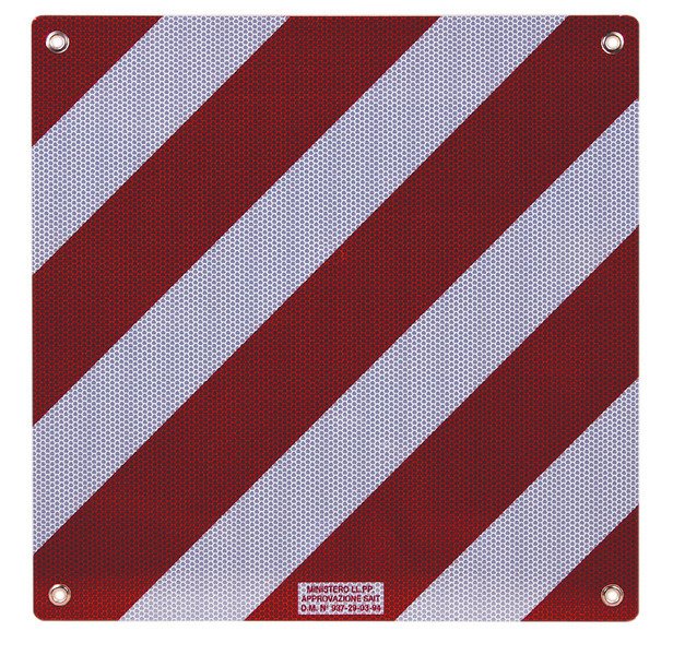 Aluminium warning plaque for Italy