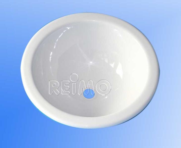 Built-in washbasin round white 290mm