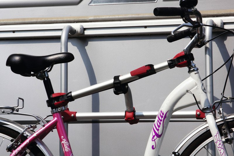 Rail Premium S bicycle rail, silver