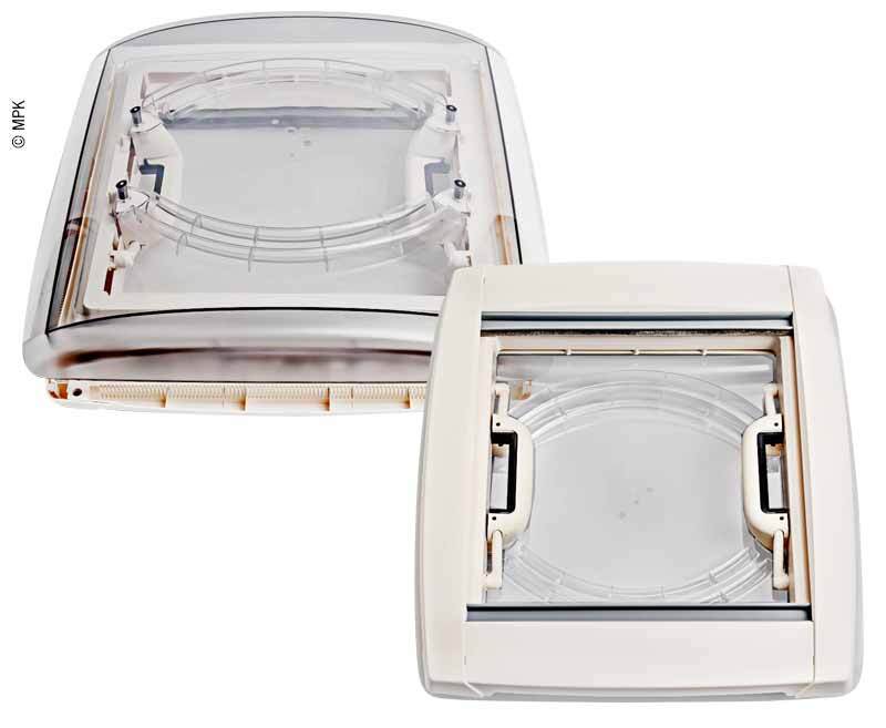 MPK Rooflight Vision Vent M pro 40x40cm - Frame: White with LED