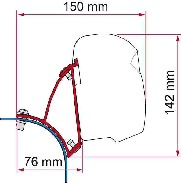 Kit VW T5/T6 tõstetava katusega DB