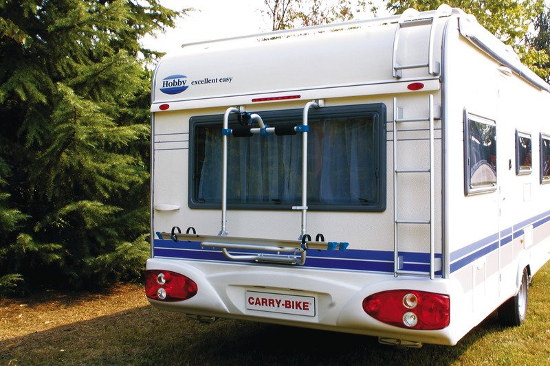 Caravan rear carrier for Hobby from model year 2003 for 2 bicycles