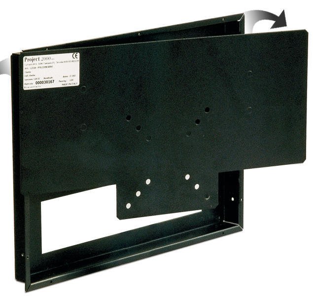 Mounting-TV-console pivoted and extensible, for TFT