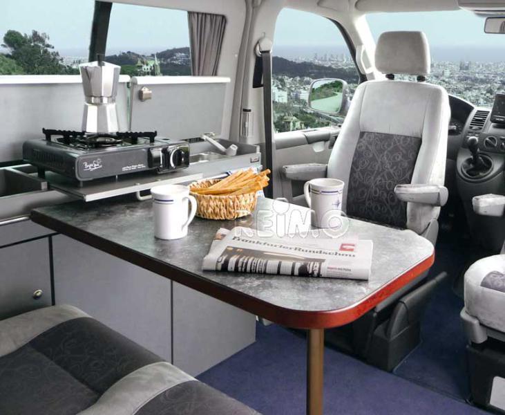 VW T6, VW T5 table module CityVan and Weekender, decor slaten