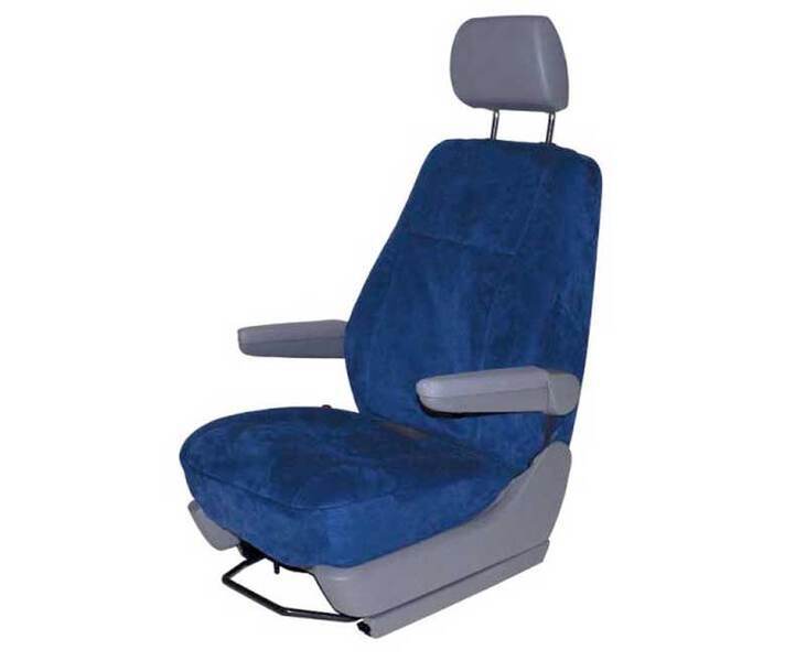Seat cover for VW T5 with arm-rests, dark blue