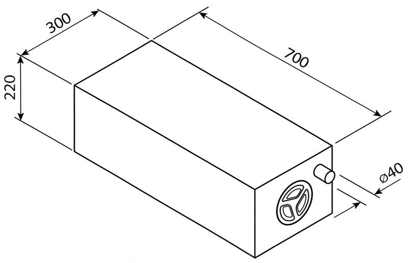Water tank 43L 4-05