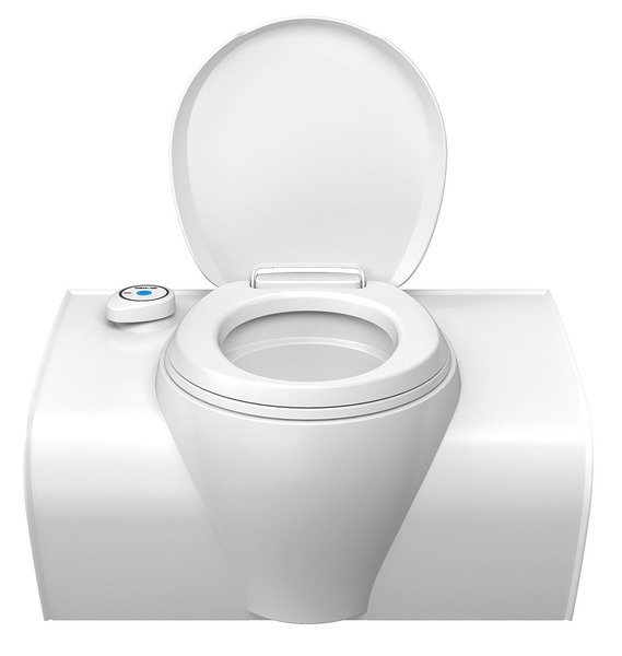 Bank toilet C503-L electric, white Control opening left