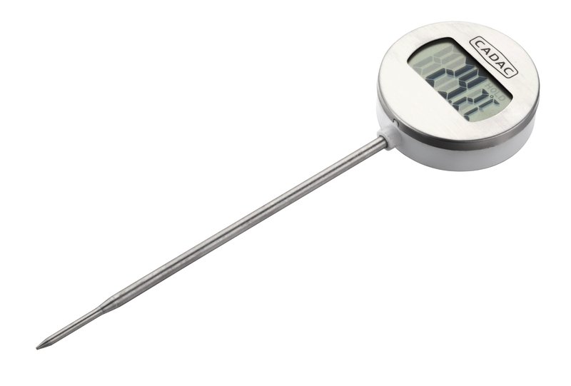 Digital, electronic meat thermometer