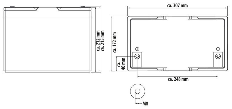 LiFePO4 lithium battery MC-LB100