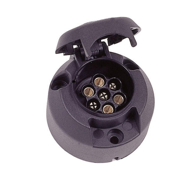 7-pole socket outlet Plastic
