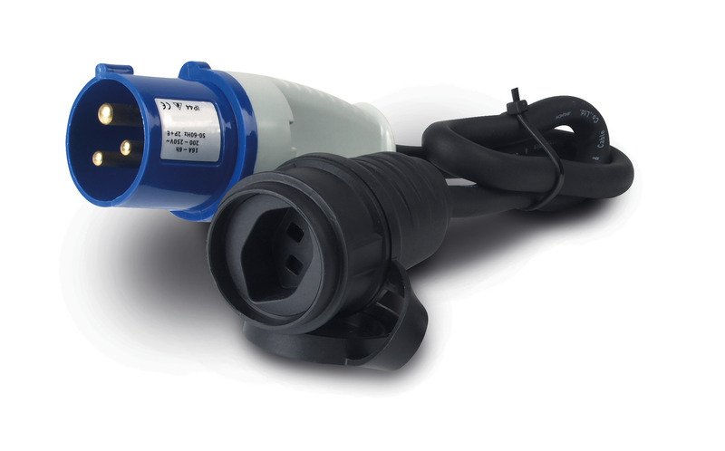 CEE-Adapter cable with socket Switzerland, 0,4m long 3x2,5mm²