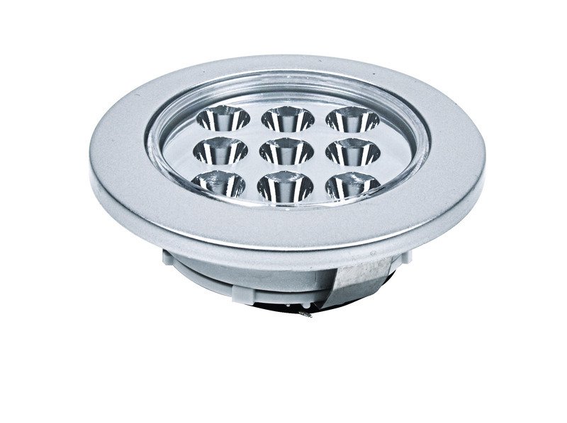 LED built-in light, 9 LEDs (without switch), silver 1.5 Watt