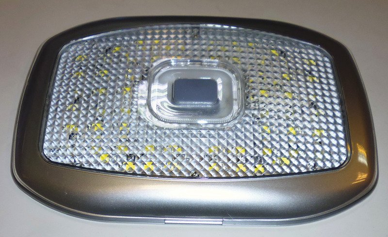 LED valgusti 12V, 60+12LED, 215x145x25mm, 3-asendiline lüliti