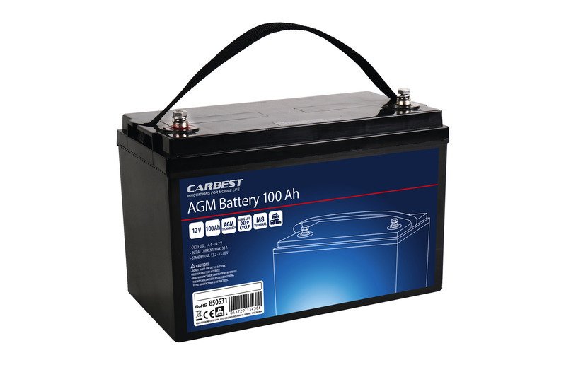 Carbest AGM battery100Ah 330x171x220mm