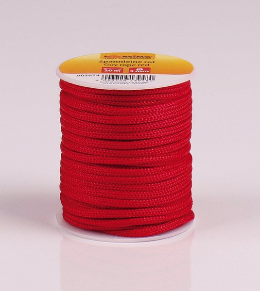 Tensioning rope red 20m Ø3mm