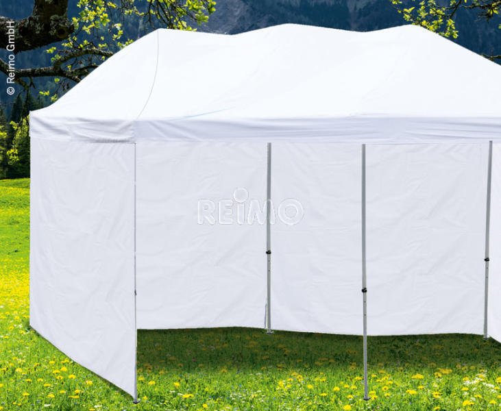 Side wall f. pavilion, 3m, closed, white