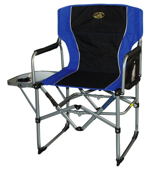 Camping Directors Chair, Paloma Camp4, blue/black, with side table