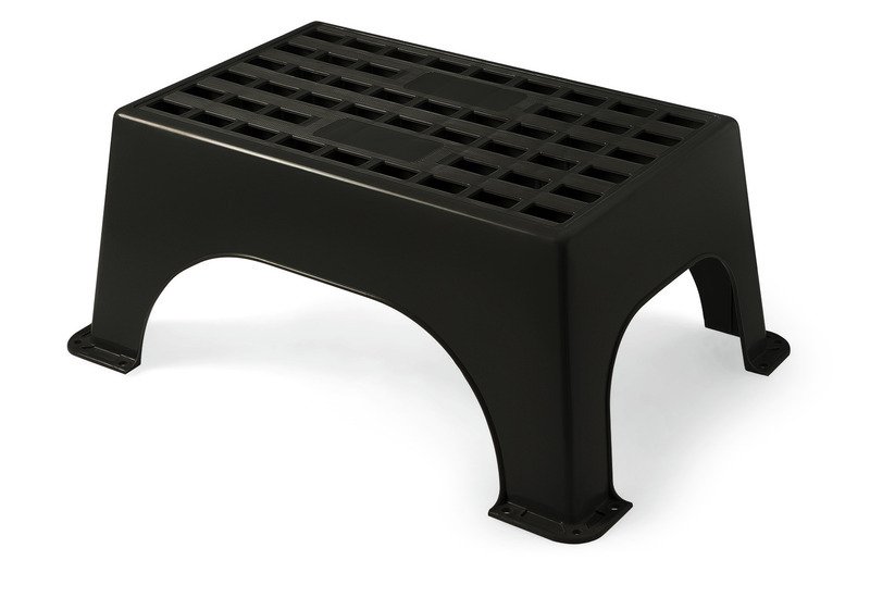 Caravaning step, 450x270x240mm, black, plastic