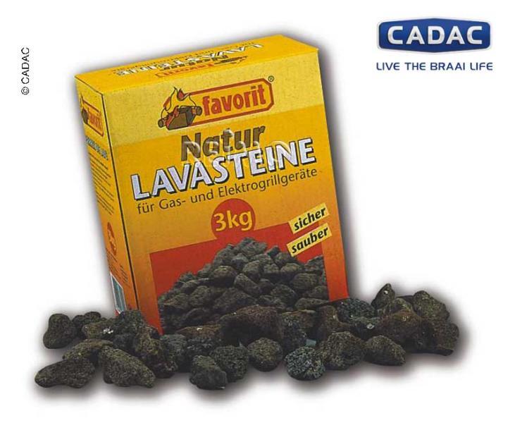 Lava stones for gas grills, 3kg package
