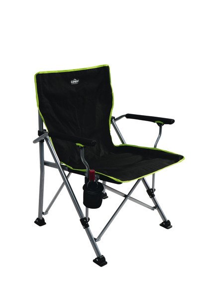 Camping Beach Chair, Camp4, black/lime