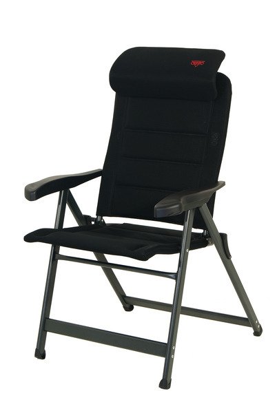 Aluminium Camping Chair, Crespo, 3D Air Deluxe, black