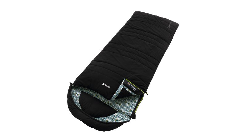 Magamiskott Camper Lux, must/sisu kirju; 235x90cm