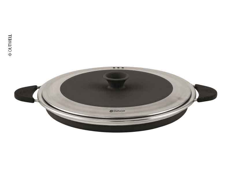 Silicone saucepan, foldable, 4.5 litres, Midnight Black