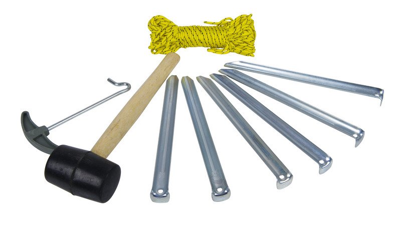 Tent asseccories set: 1xhammer, 6xpegs,