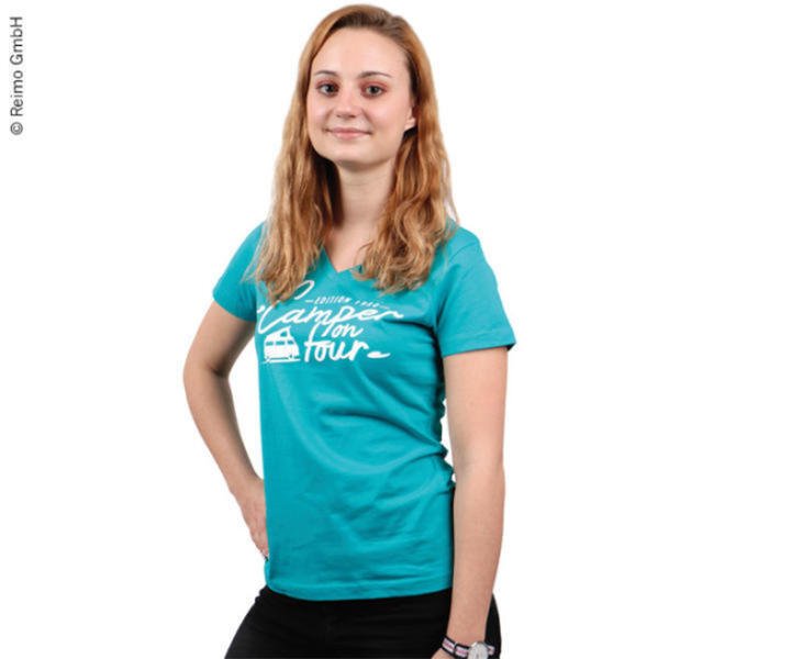 Ladies T-Shirt Holiday Travel "Camper on Tour" Collection