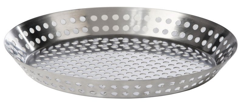 Vegetable grill pan, Ø25/30,5cm, stainless steel