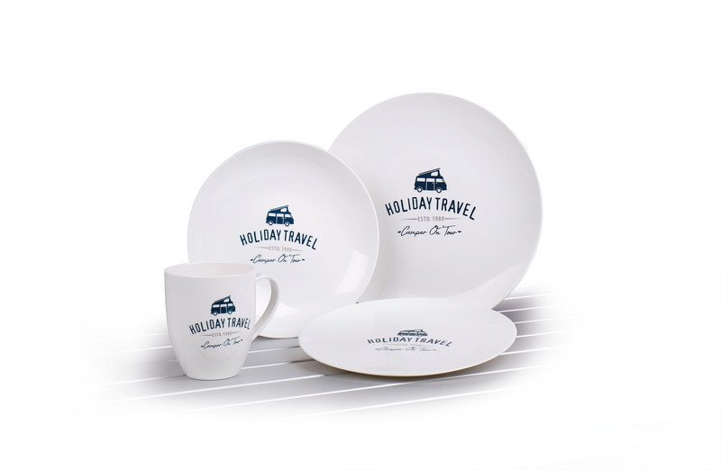 PLA Tableware, Set HOLIDAY TRAVEL, For 2 People/8 Parts