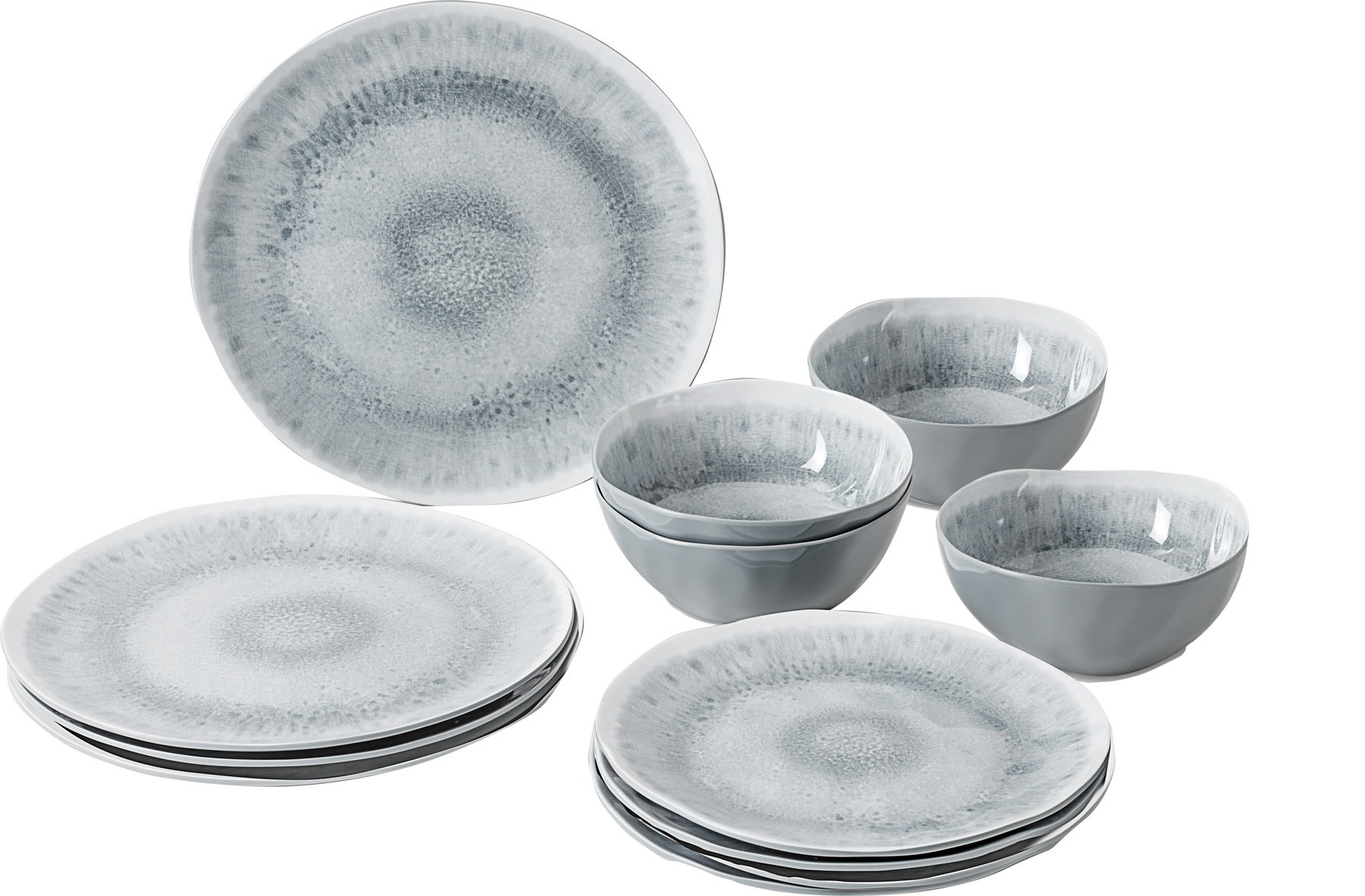 Nõudekomplekt Pearl, Midday, 4-le, 12 osa, BPA-vaba, AntiSlip