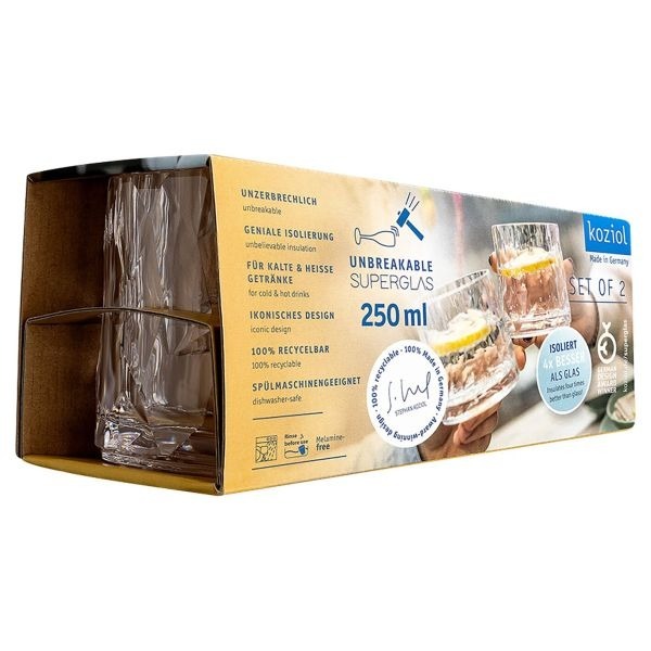 Mahlaklaas Koziol, 250 ml, 2tk