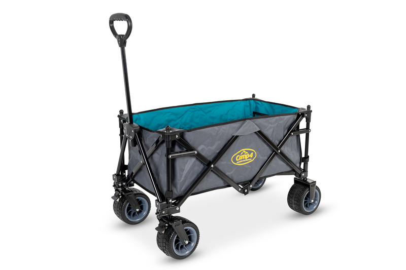 Folding handcart with exra wide tires