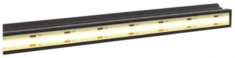 LED profiil F45S ja F45L markiisile, 3m, must