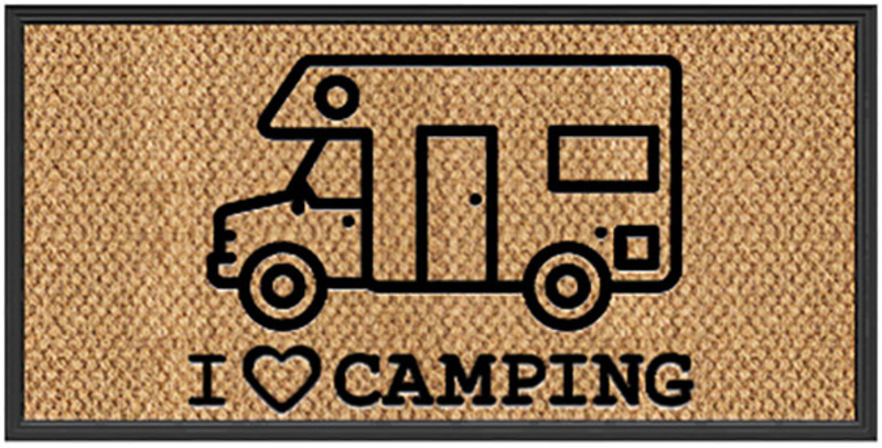 FOOT MAT "CAMPER" 50 x 25cm, DERBY FLOCK