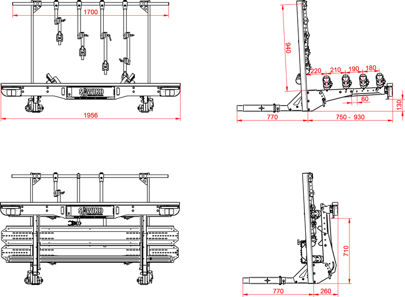 Heckträger VARIO 1 Fat +1