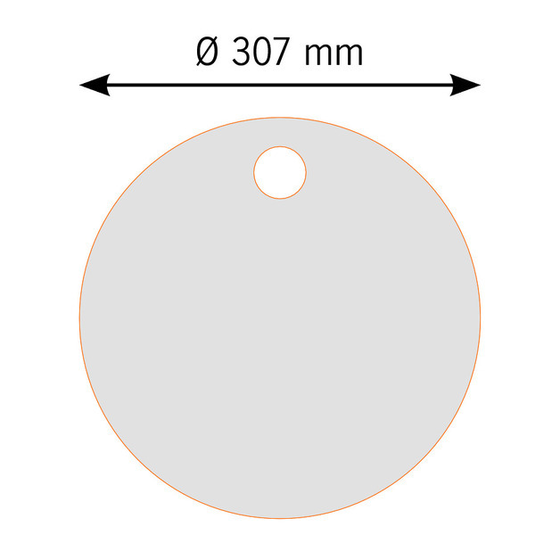 Schneidebrett D:307 x10mm