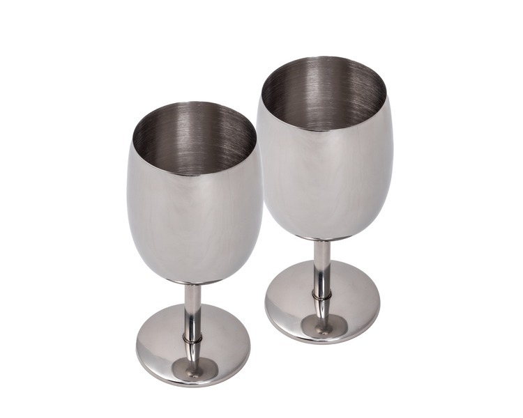 Veiniklaasid 2-ne set roostevabast terasest, 250ml