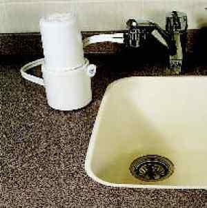 Water disinfection, compact filter Nature Pure